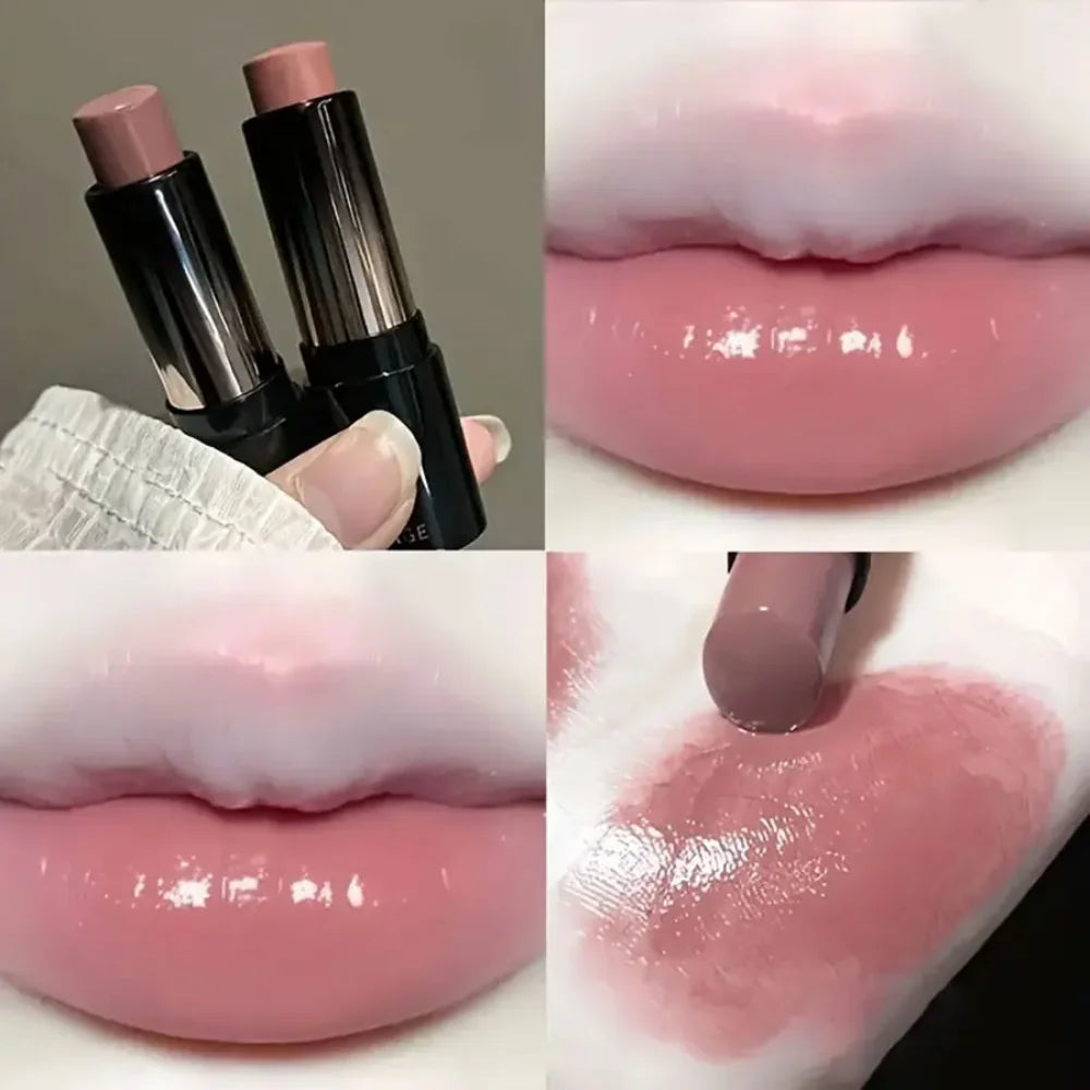 Lipstick Red Brown Lipstick Waterproof Moisturizing Mirror Lipstick Lip Gloss Natural Long-Lasting Makeup Valentine's Day Gift
