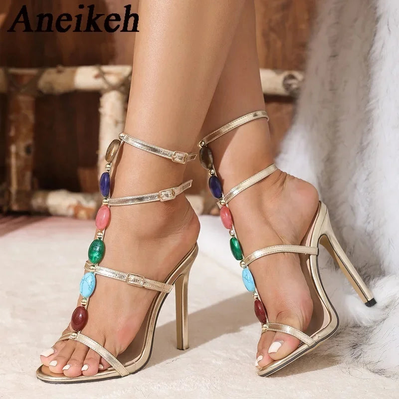 Women Summer Open Toe Gladiator high Heels