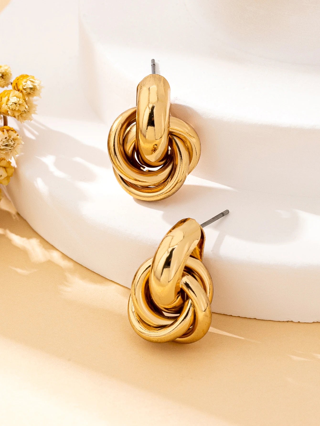 A Pair of Fashionable Bohemian Style Earrings and Jewelry