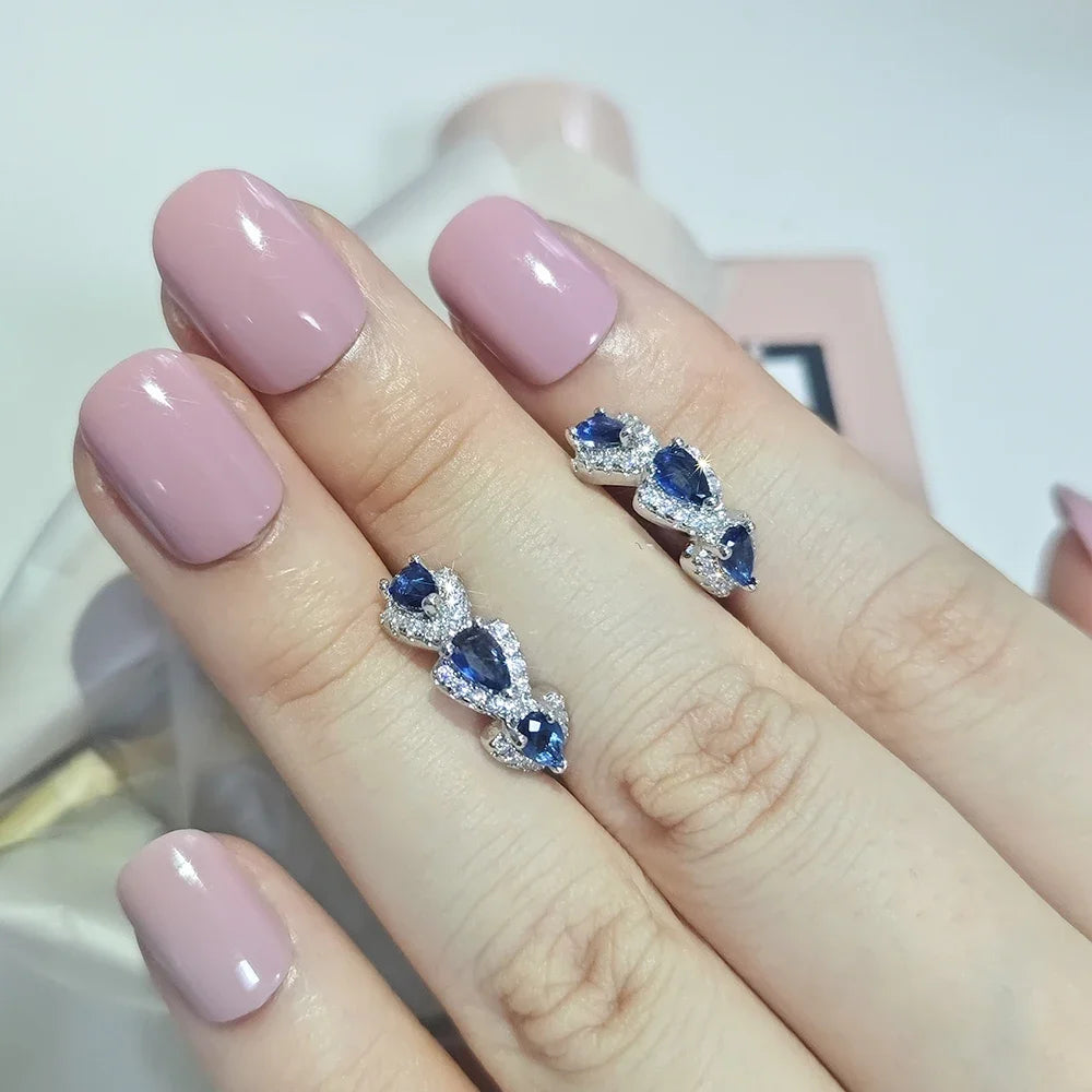 New Round Elegant Dangle Rhinestone Drop Earrings for Women Luxury Fashion Jewelry  Oorbellen  Hangers