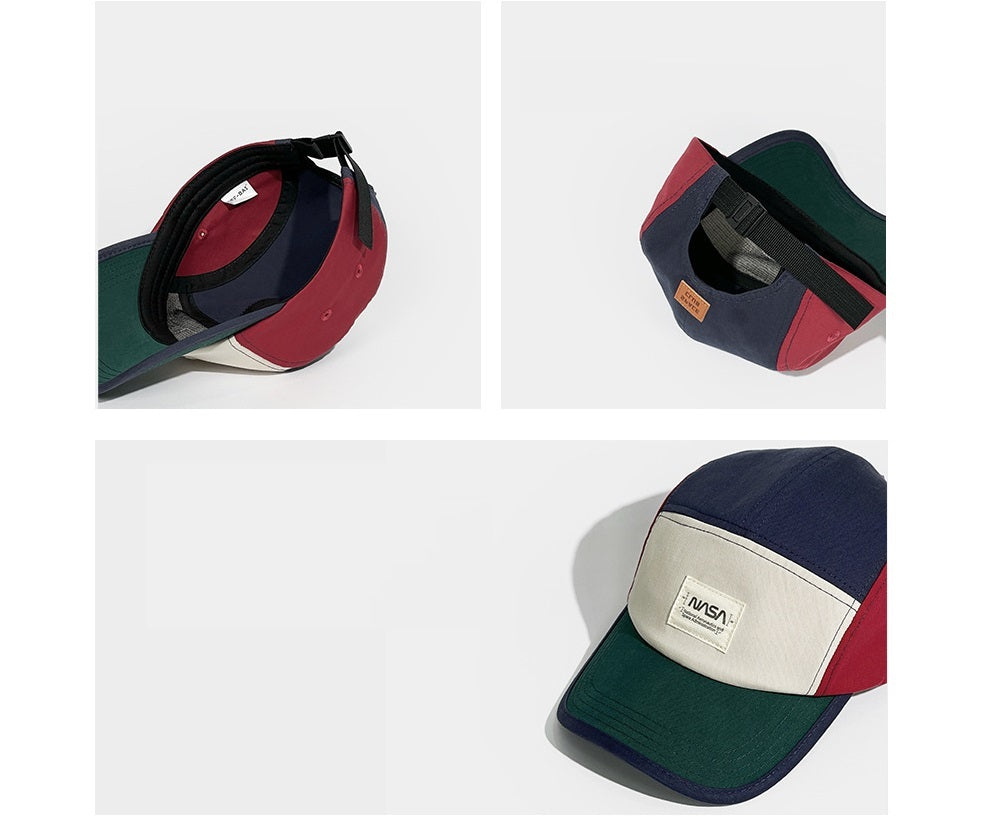 Stylish American Retro Baseball Hat in Color Matching Style
