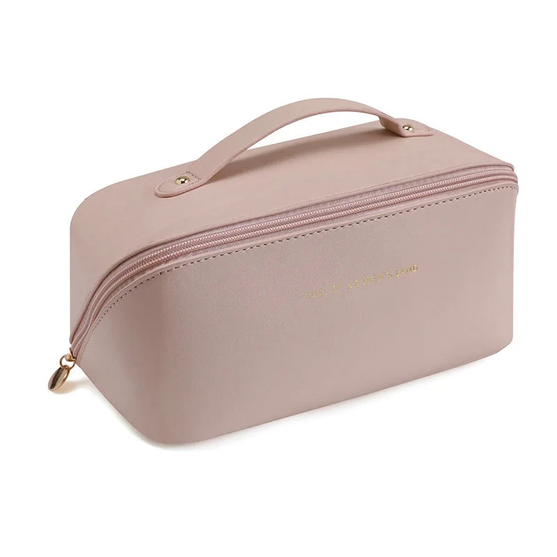 PU Fashion and Convenient Makeup Bag, Travel Storage Bag, Large Capacity Toilet Bag, Hand Boosting Beauty Pillow Makeup Bag