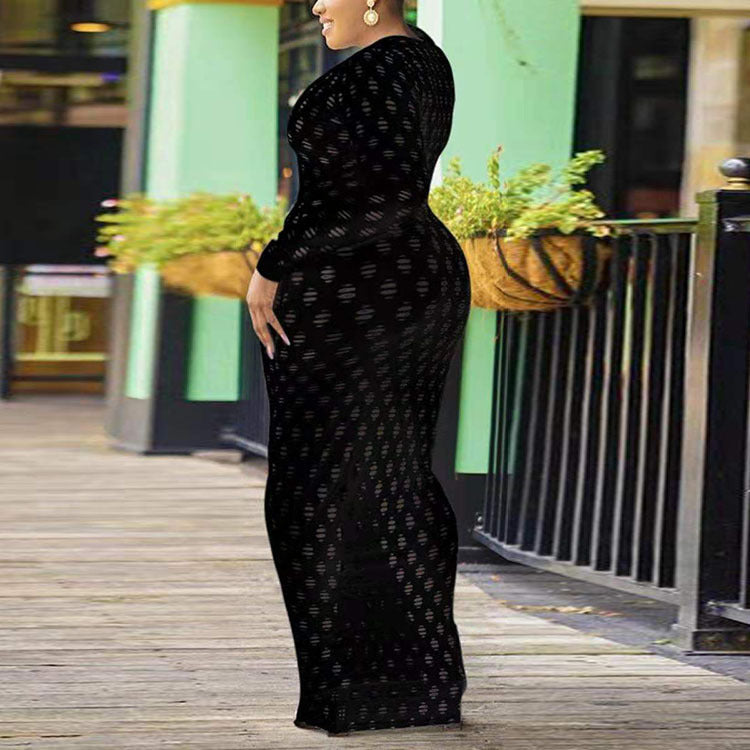Elegant  Lace Dress for Curvy Women