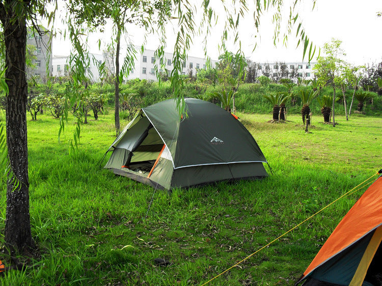 Waterproof Camping Tent with Fiberglass Poles