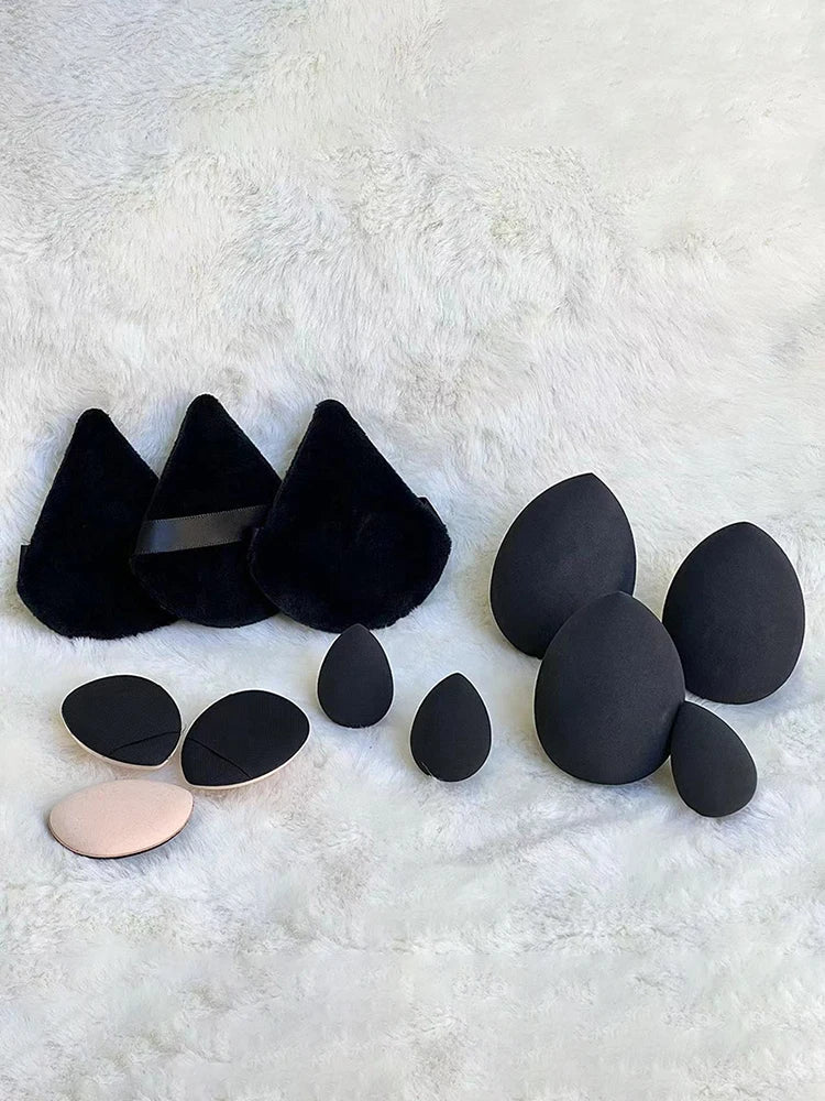 12pcs Small, medium and large combination set Makeup Puff Essential for beginners