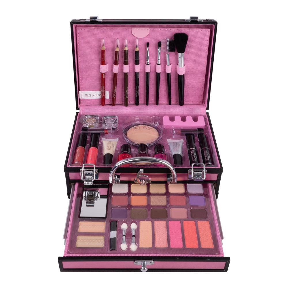 Complete Girls Makeup Set with Nail Art Tools