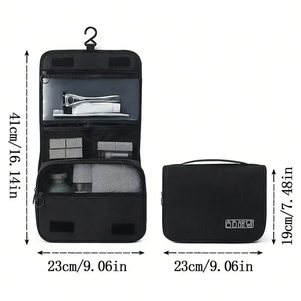 High Quality Travel Makeup Bags Women Waterproof Cosmetic Bag Toiletries Organizer Hanging Dry and Wet Separation Storage Bag