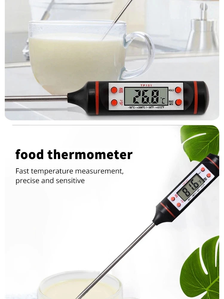 1 pcs  Food Baking Digital Kitchen Thermometer Electronic Probe Type Liquid Barbecue BBQ Temperature Measuring Pen