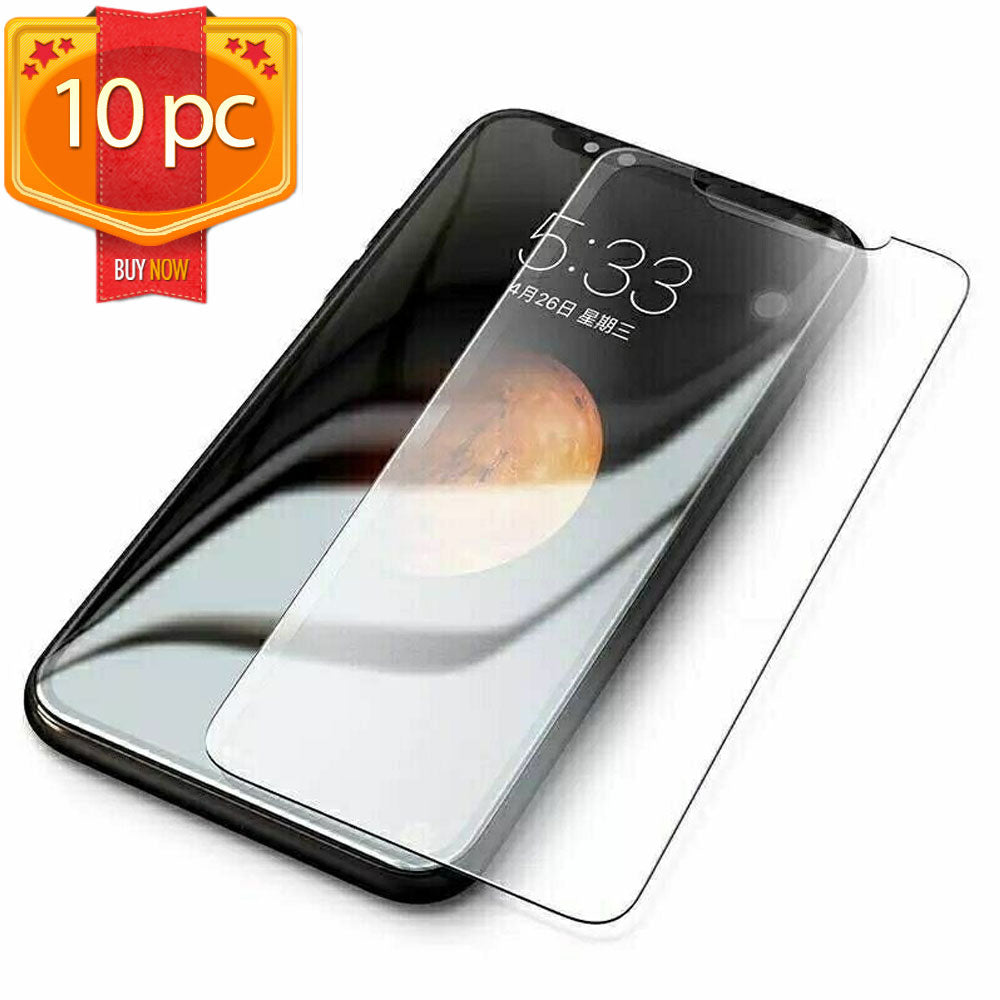 10pc Transparent Tempered Glass Screen Protector for iPhone 12 Mini