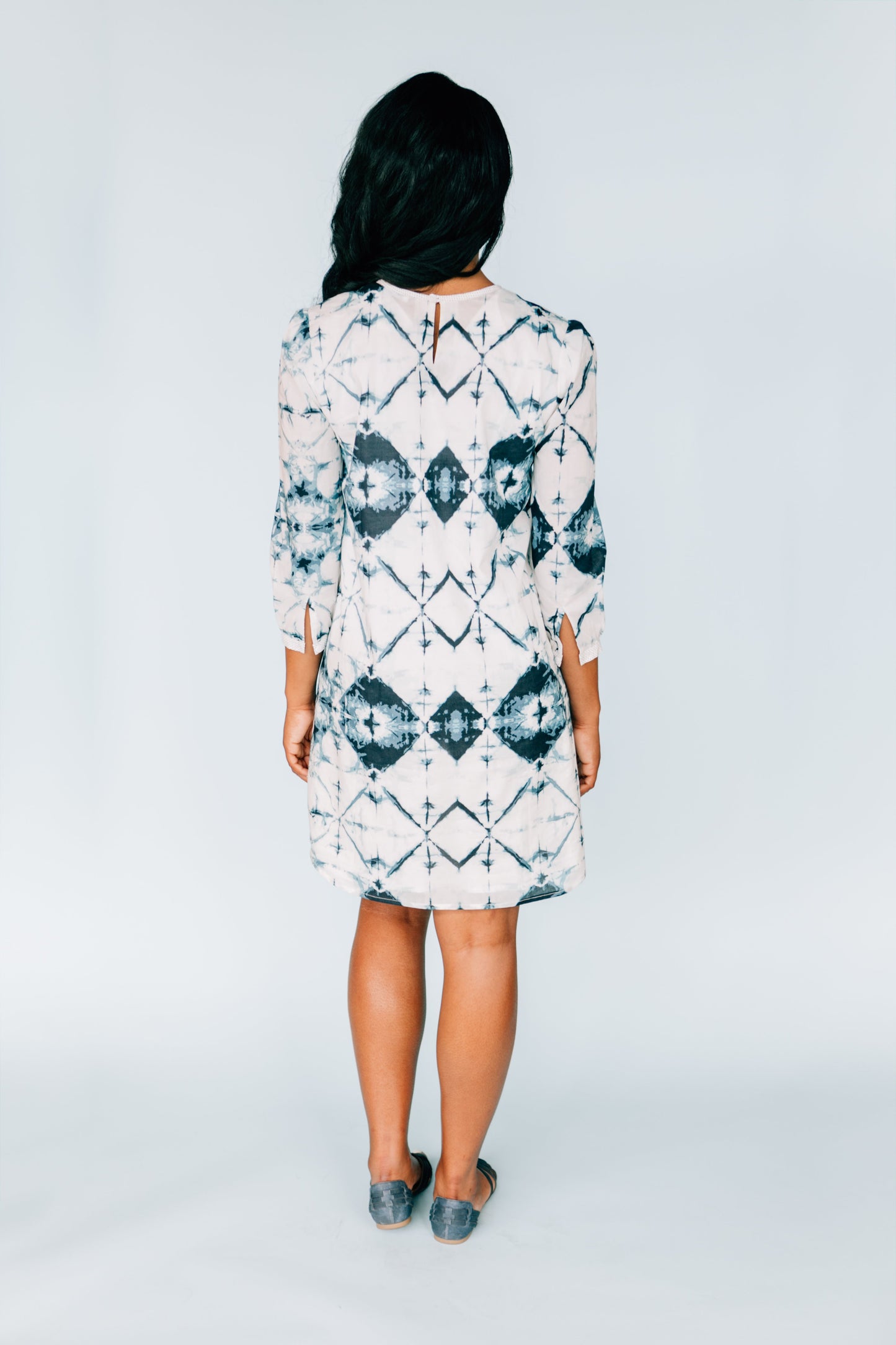 Inkwell Tie Dye Dress with Polka Dot Detail