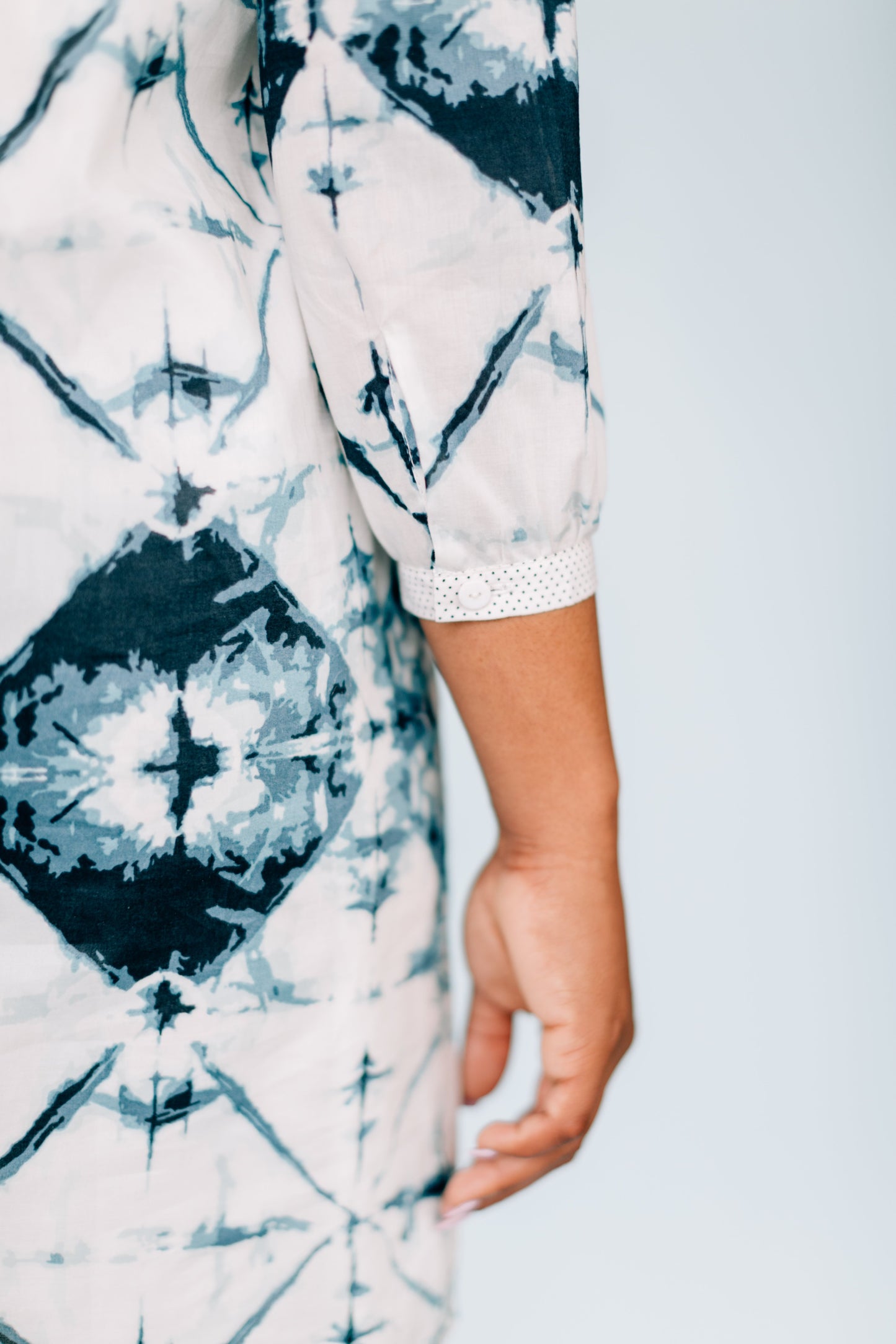 Inkwell Tie Dye Dress with Polka Dot Detail