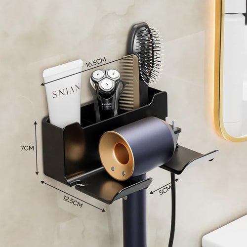 Wall Mounted Hair Dryer Holder For Dyson Bathroom Shelf without