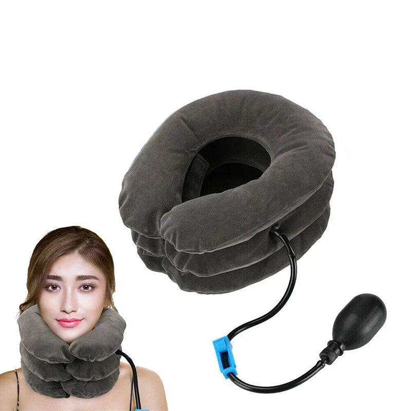 Neck Support Cushion Inflatable Air Cervical Neck Traction Device Body