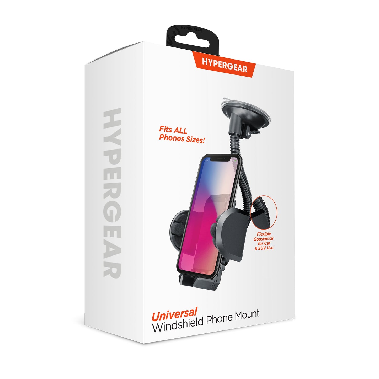HyperGear Universal Windshield Phone Mount - Black (14369-HYP)