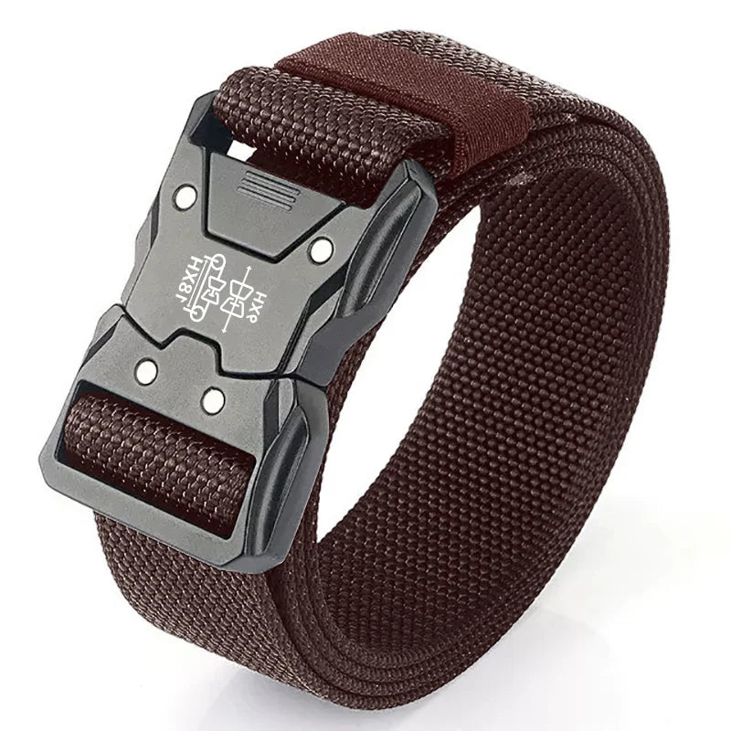 High Quality Men Belt Outdoor Work Training Belt Woven Belt Canvas Multi Function Belt Denim Belt