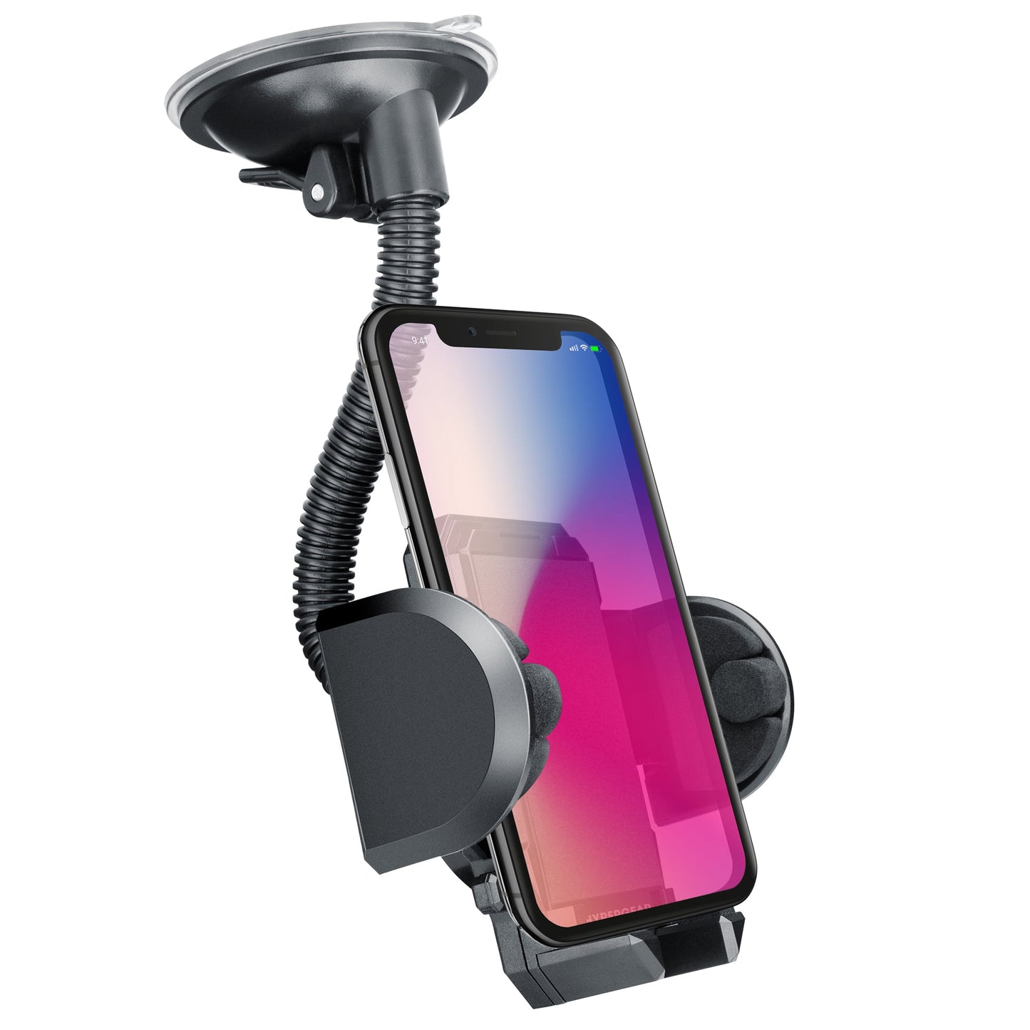 HyperGear Universal Windshield Phone Mount - Black (14369-HYP)