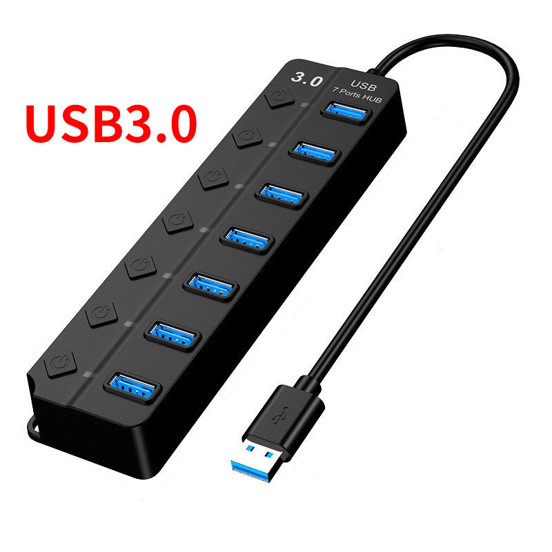 Seven-port  HUB3.0 4-port 3.0 Splitter
