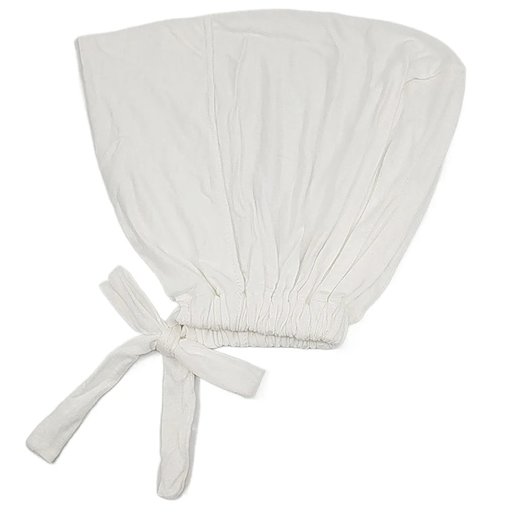 Modal Muslim Turban Hat Inner Hijab Caps Islamic Underscarf Bonnet India Hat Female Headwrap Turbante Mujer Hijab Cap With Rope