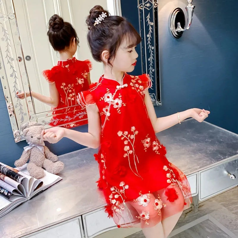 Girls' Summer Floral Dresses