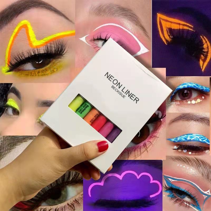 Waterproof Fluorescent Eyeliner Set - 8 Colors