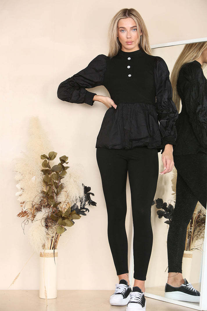 Luxe Ribbed Peplum Set