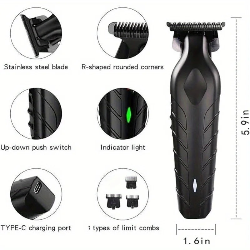 Kemei-Professional Hair Clipper Kit, Electric Shaver, Male Hair Cutting Machine, Men's Trimmer Machine, KM-2299, KM-2026,KM-5083