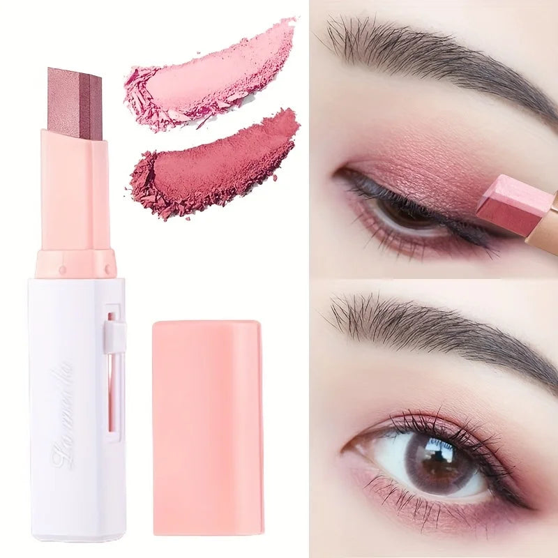 Two Color Gradient Eye Shadow Stick Three Dimensional Natural  Without Taking Off Makeup