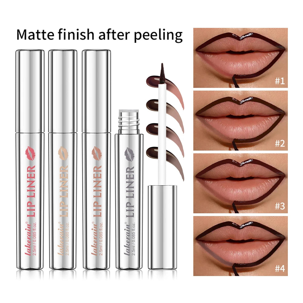 Waterproof Matte Lip Liner & Gloss (Peel-Off Longwear)
