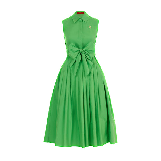 CHCH Women's Dress Summer Beach Party Sleeveless Single breasted Lace up Design Women's Long Dress