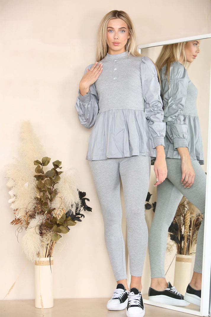 Luxe Ribbed Peplum Set