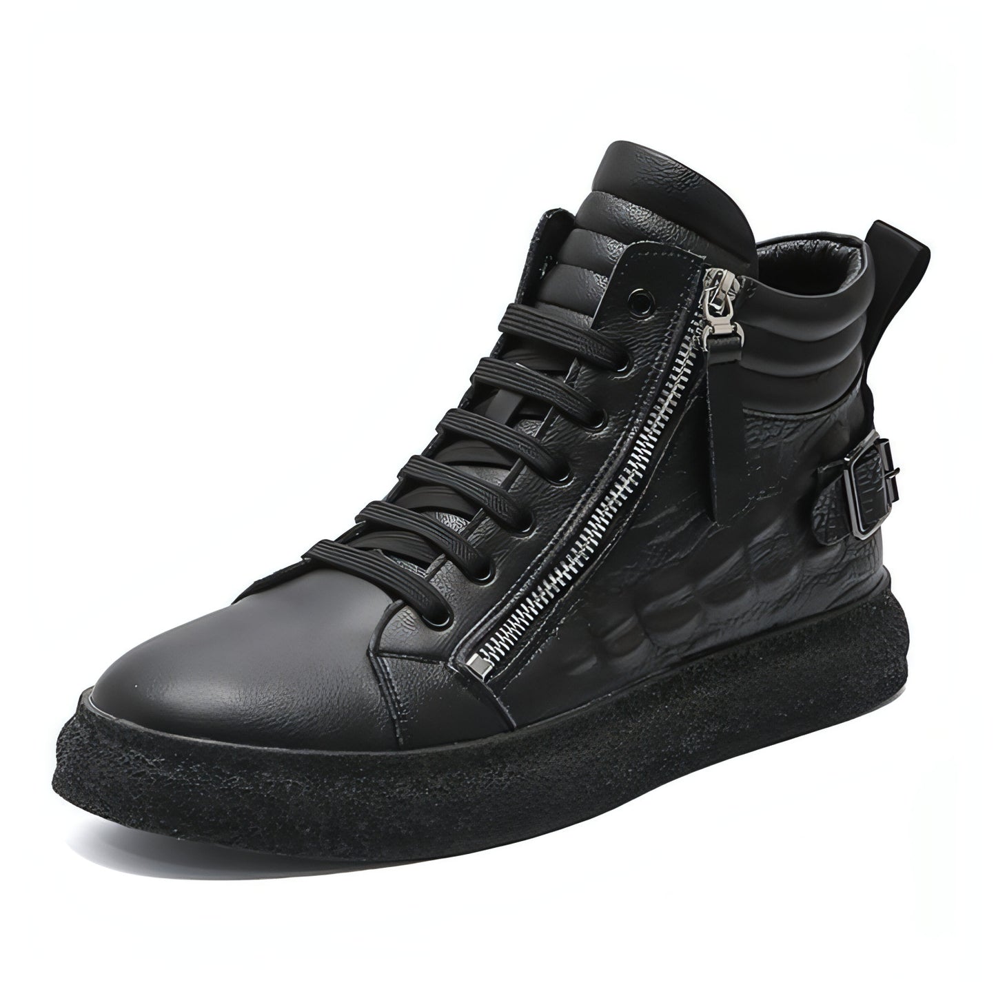 Men’s High-Top Leather Sneakers