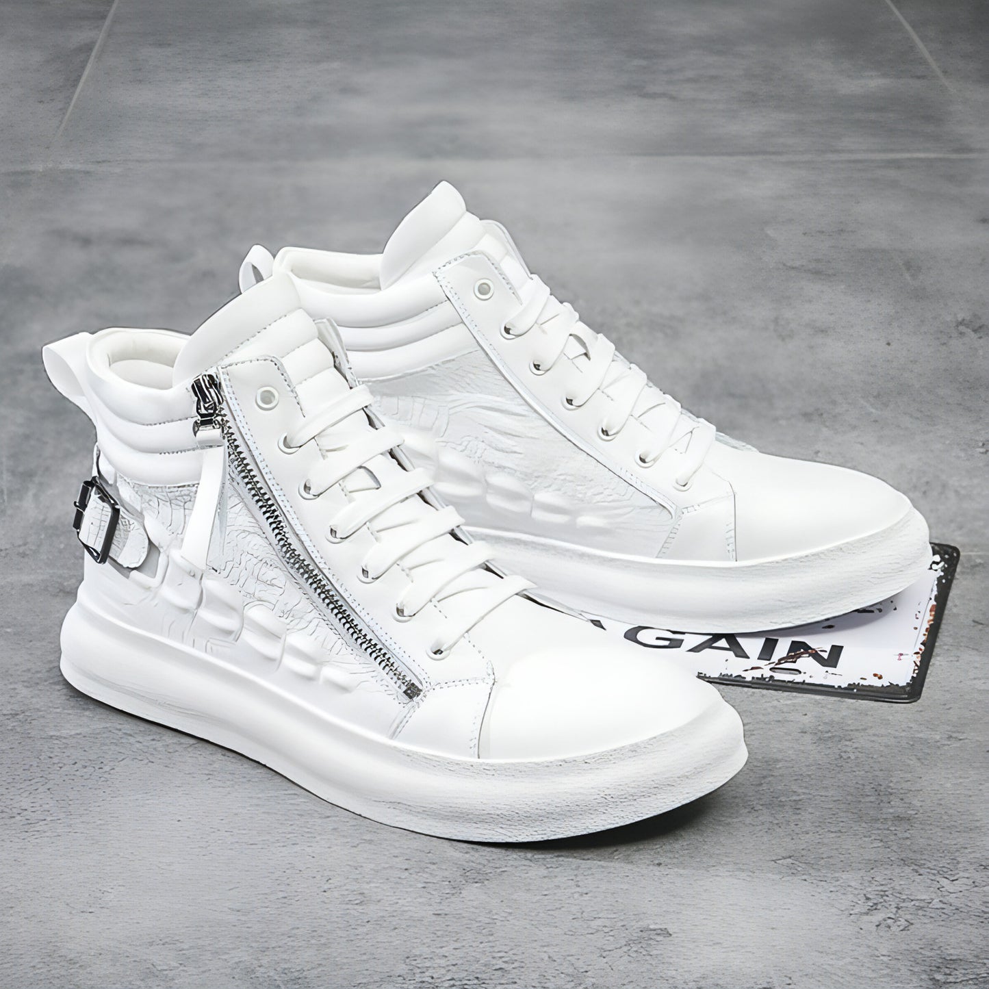 Men’s High-Top Leather Sneakers