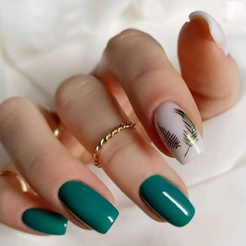 Reusable Press-On Nails Kit with Glue & Gel Stickers