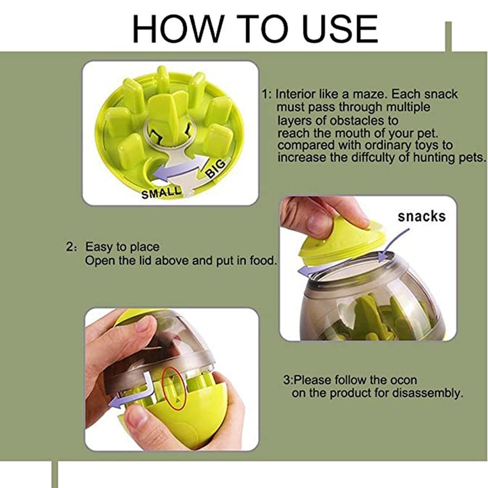 Interactive Dogs and Cats Food Dispenser Tumbler