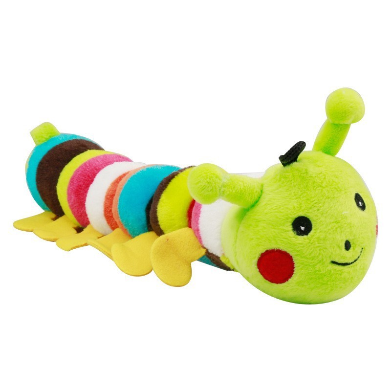 Durable Plush Molar Dog Toy - Sound Caterpillar