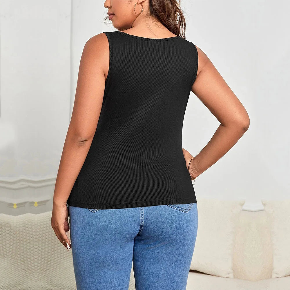 Large Size Women's 2025 New Ins Style Asymmetrical Shoulder Strap Hollowed Out Slim Fit Solid Color Vest Top Blouses Woman Y2k