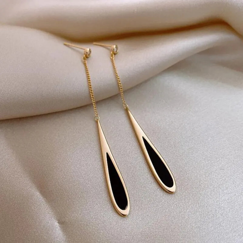 Exquisite Drop Ear Line Long Hanging Earrings For Women Zircon Crystal Bee Butterfly Flower Piercing Earing Accessories Jewelry