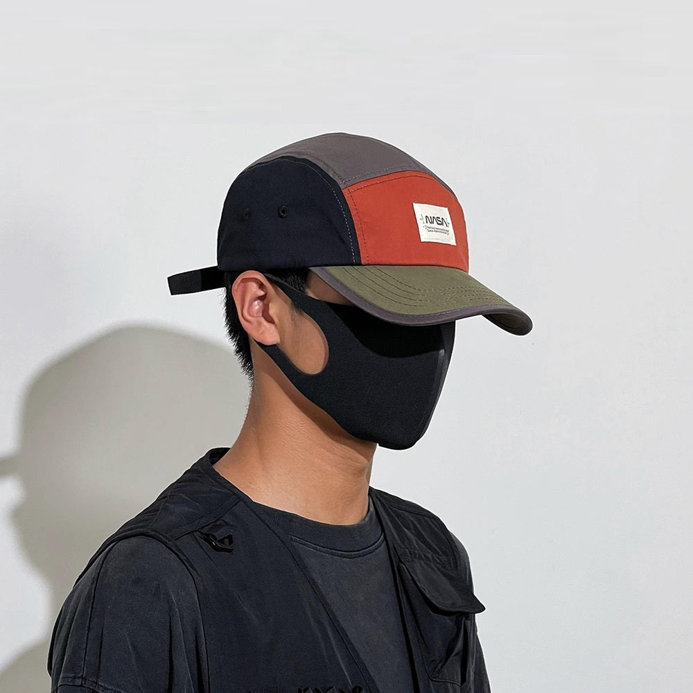 Stylish American Retro Baseball Hat in Color Matching Style