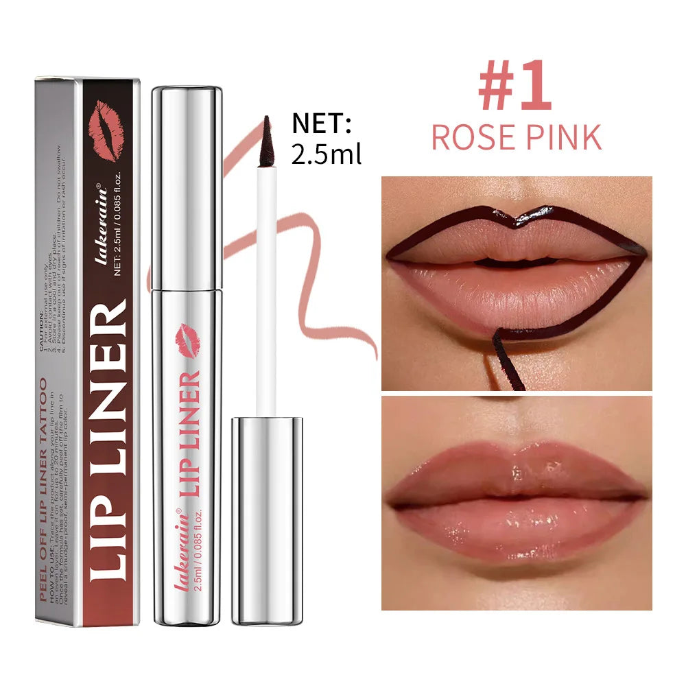 Waterproof Matte Lip Liner & Gloss (Peel-Off Longwear)