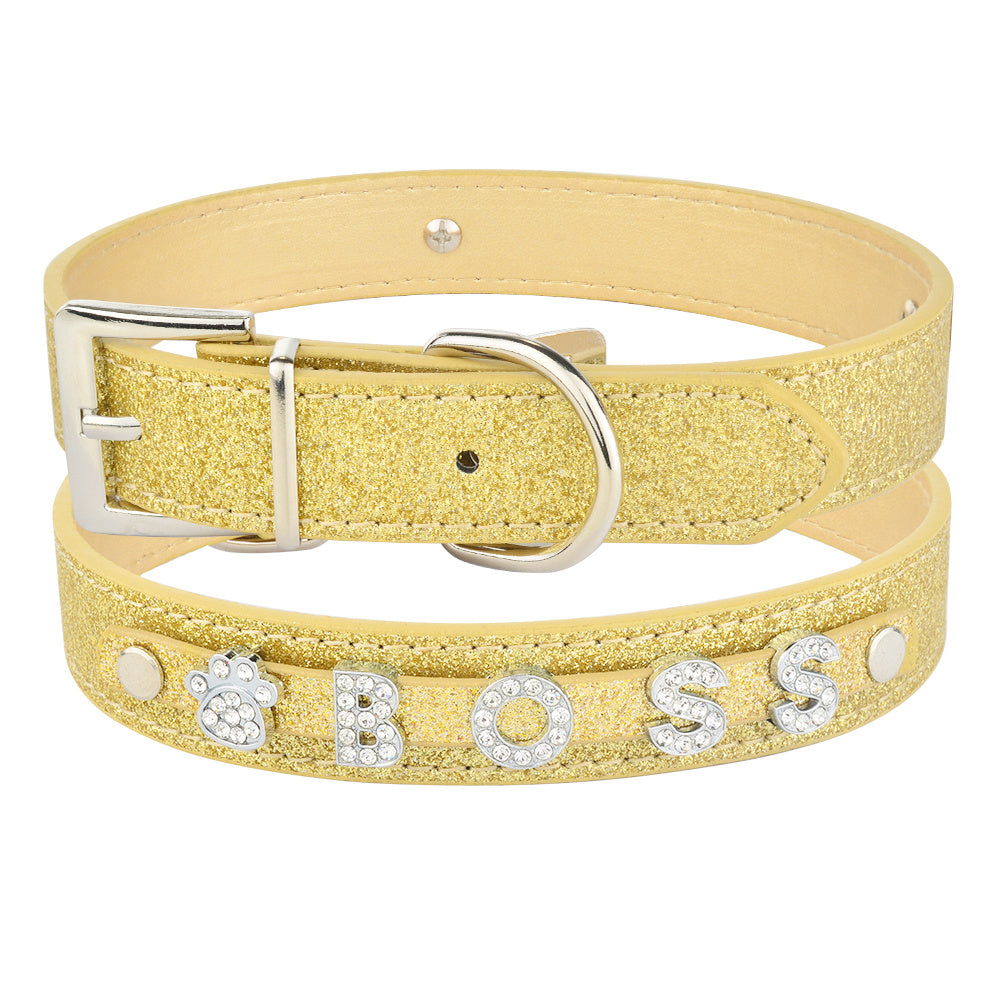 Custom Alphabet Dog Name Collar for Personalization