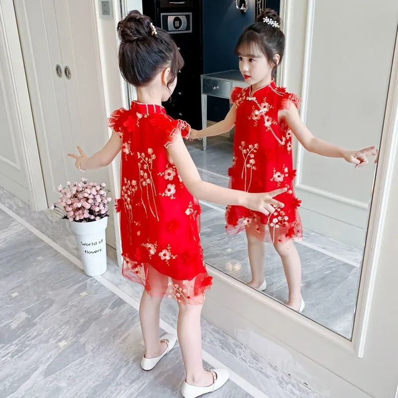 Girls' Summer Floral Dresses