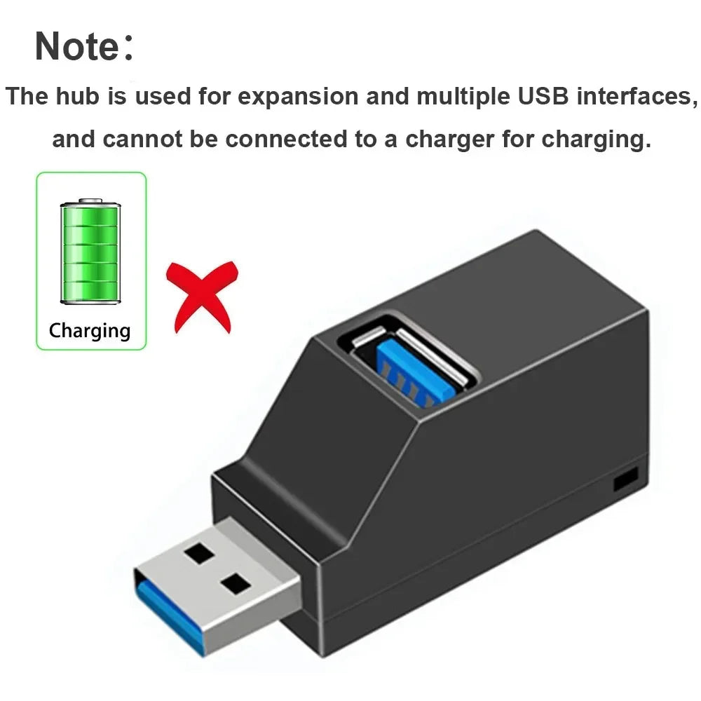 3-in-1 USB HUB USB 3.0 Adapter USB Docking Station USB Splitter Extender OTG Adapter 5Gbps High Speed for PC Laptop Macbook