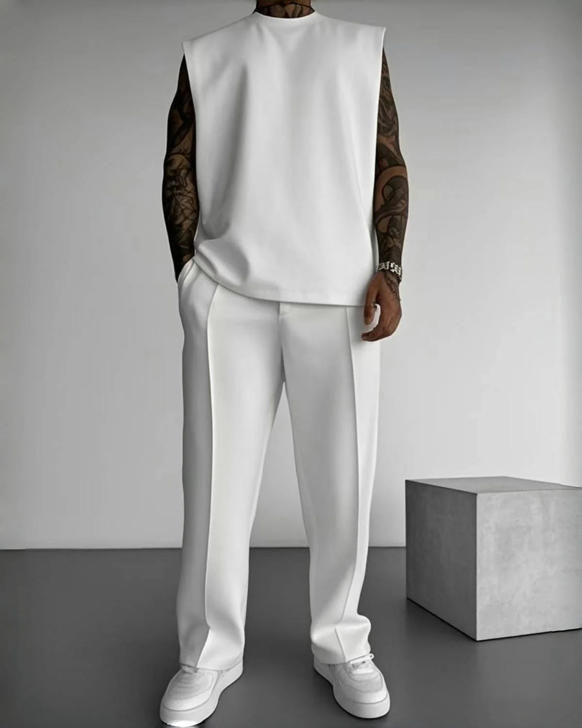 Men's casual Sleeveless Suit