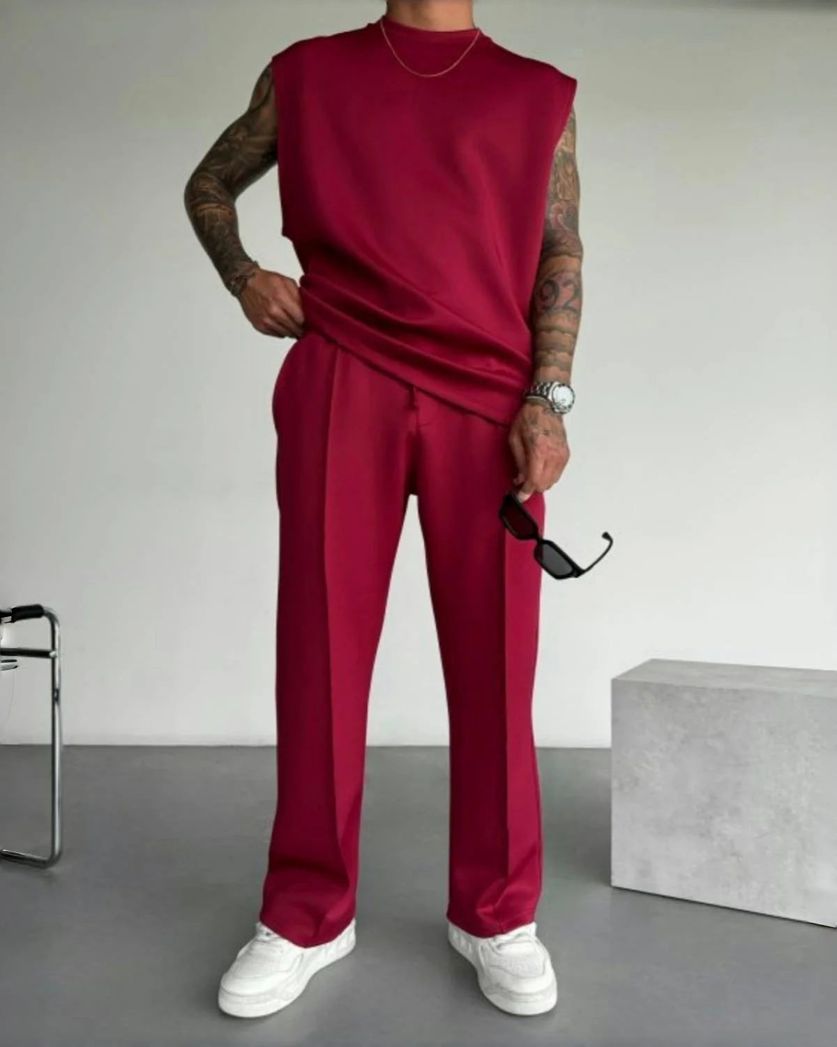 Men's casual Sleeveless Suit