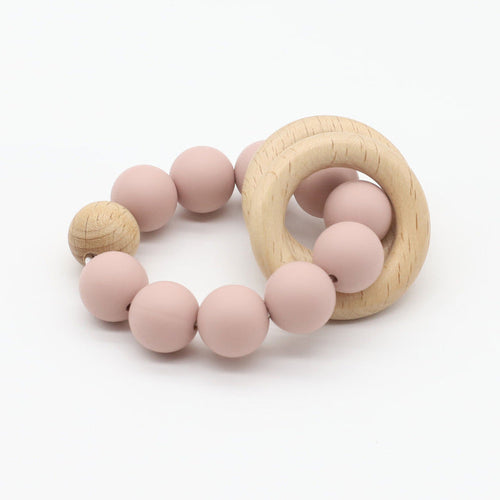 Vibrantly Colored Chewable Teether Chain for Babies