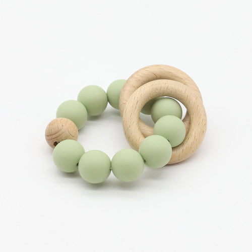 Vibrantly Colored Chewable Teether Chain for Babies
