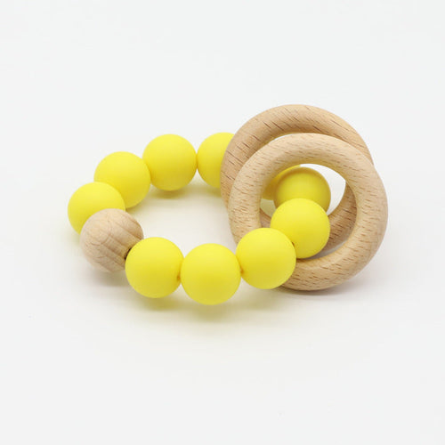 Vibrantly Colored Chewable Teether Chain for Babies