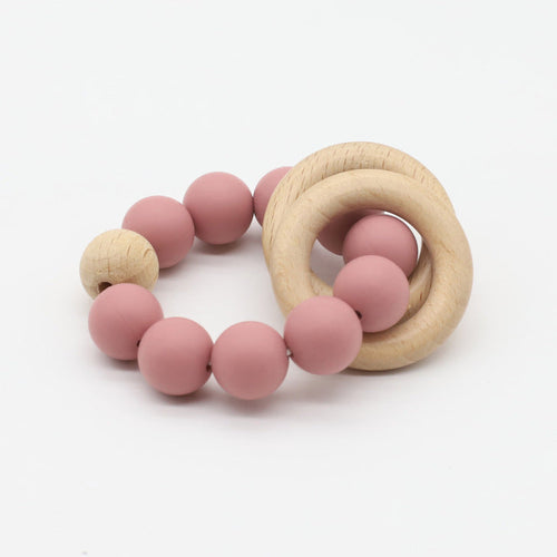 Vibrantly Colored Chewable Teether Chain for Babies